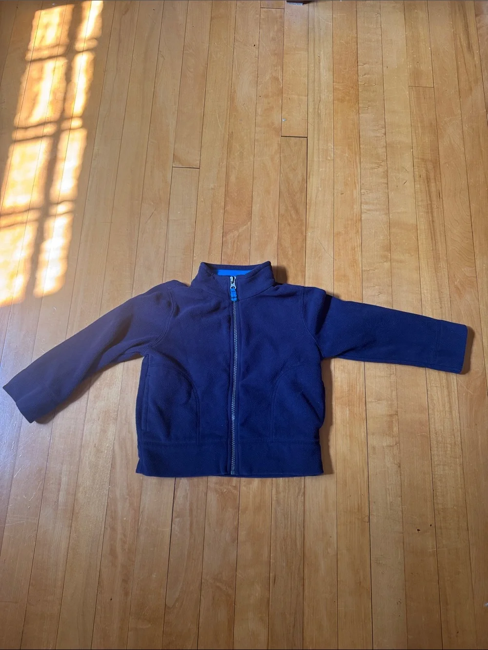 Carter's Navy and Bright Blue Toddler Fleece Zip Jacket kids 4T